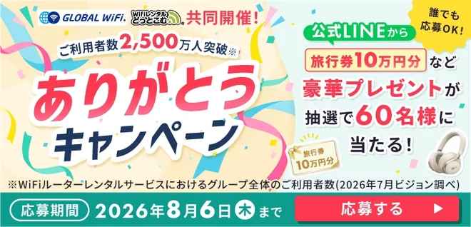 2500万人突破キャンペーン