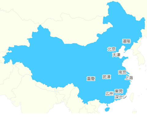 中国の地図