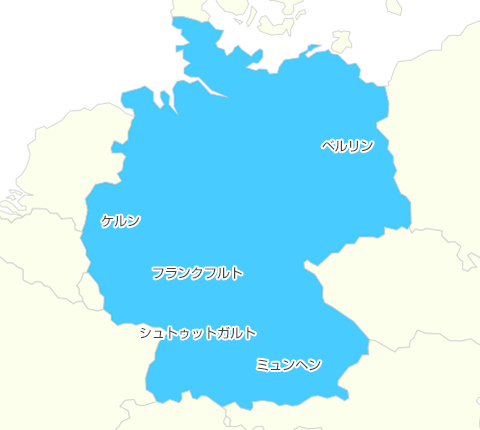 ドイツの地図