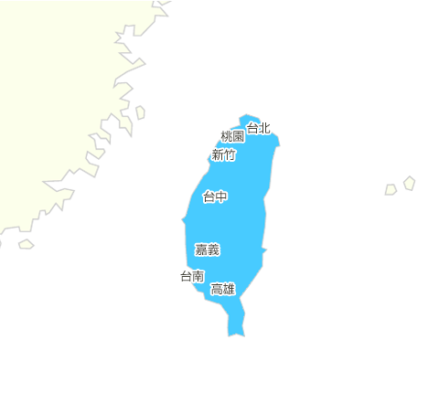 台湾の地図